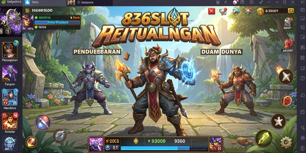Gambar tampilan gameplay menampilkan aksi seru dalam 8368SLOT.