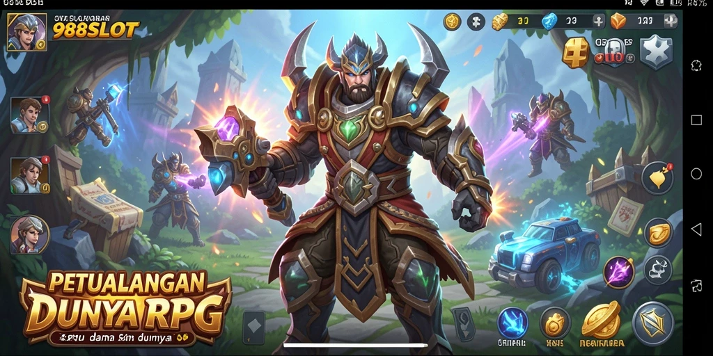 Tampilan gameplay RPG yang mendebarkan di 988SLOT.