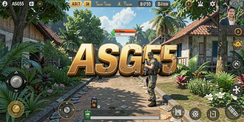 Screenshot utama menampilkan gameplay unik ASG55 yang mendalam.