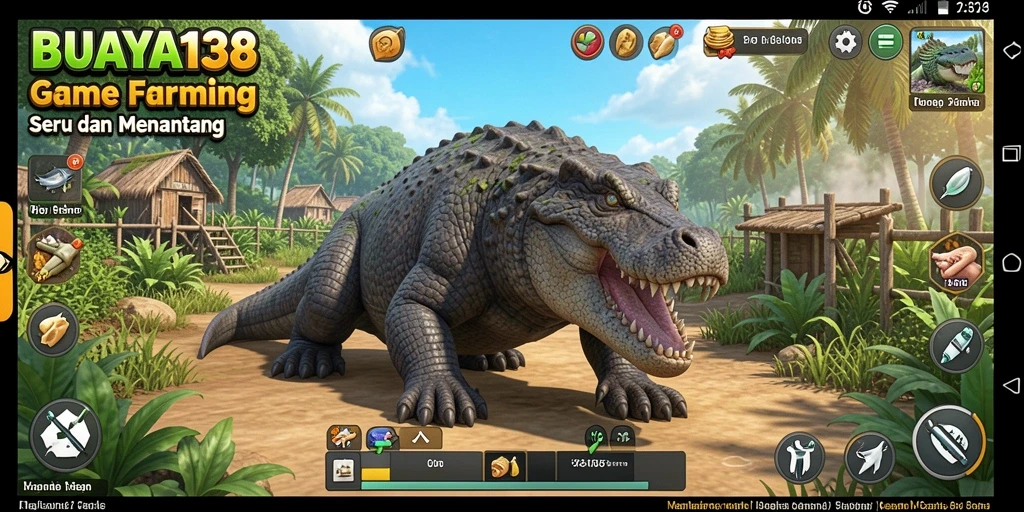 Tampilan gameplay yang menarik dengan berbagai aktivitas berkebun.