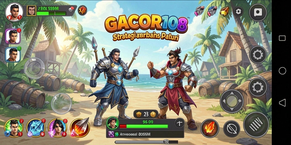 Tampilan gameplay seru dan strategis dalam GACOR108.
