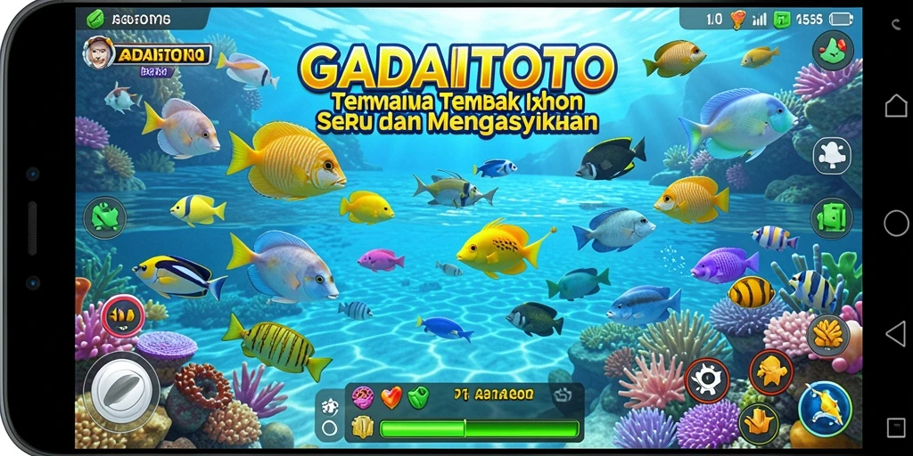Tampilan menarik dari gameplay Tembak Ikan di GADAITOTO.