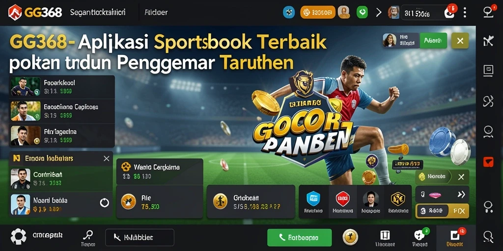Screenshot GG368 menunjukkan antarmuka taruhan yang menarik dan user-friendly.