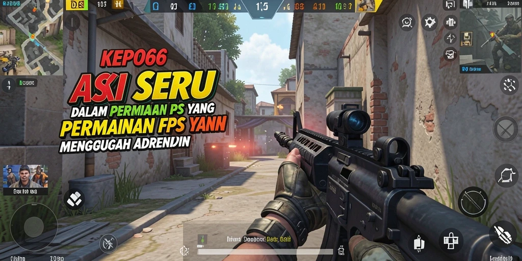 Tangkapan layar menampilkan aksi seru dalam permainan FPS KEPO66.