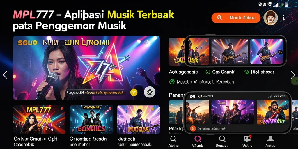 Tampilan menarik dari gameplay MPL777 dengan berbagai lagu.
