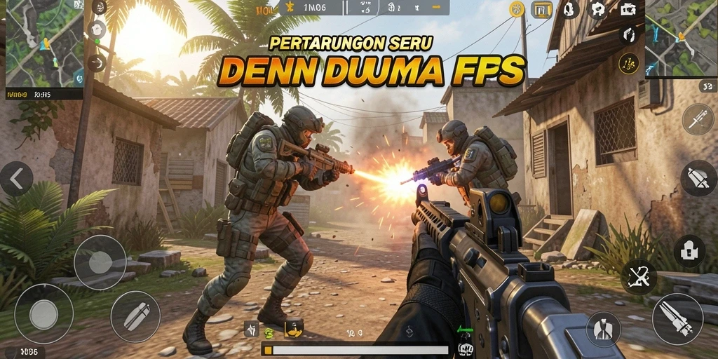 Tampilan gameplay seru N06 dengan aksi tembak-menembak yang intens.