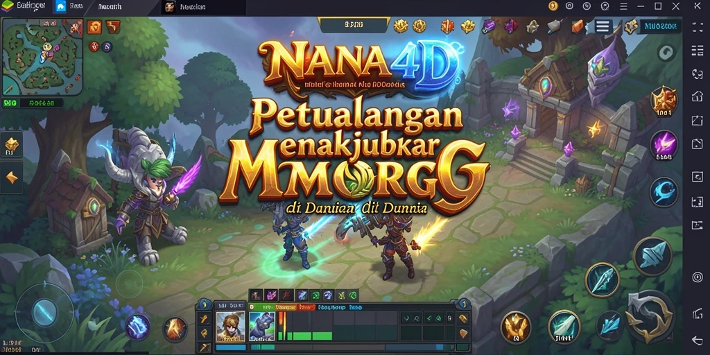 Screenshot gameplay menampilkan petualangan mendebarkan dalam NANA4D.