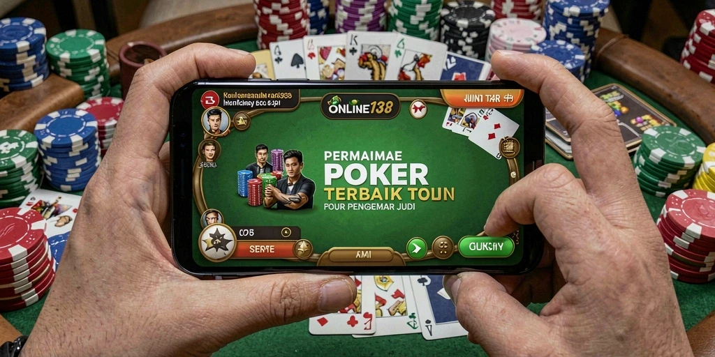 Tampilan screenshot ONLINE138 menampilkan gameplay Poker yang seru dan interaktif.