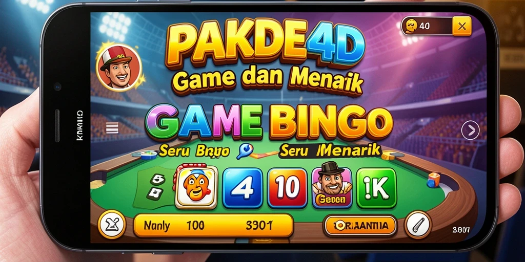Screenshot dari gameplay PAKDE4D yang menunjukkan keseruan bermain Bingo.