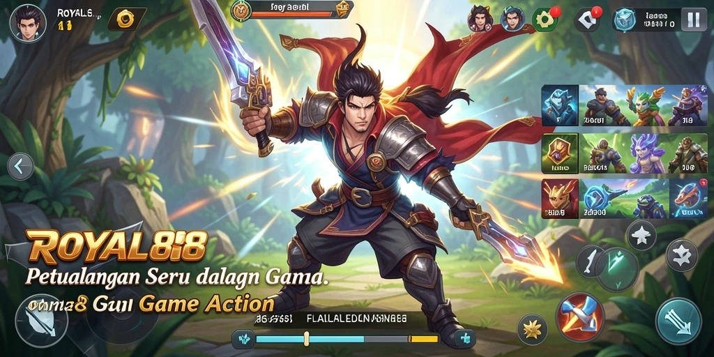 Tampilan gameplay mendebarkan dari ROYAL88 dengan aksi cepat.