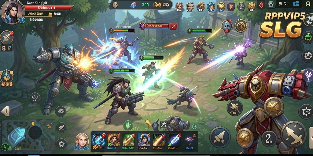 Tampilan gameplay RPVIP5 dengan strategi membangun kerajaan.