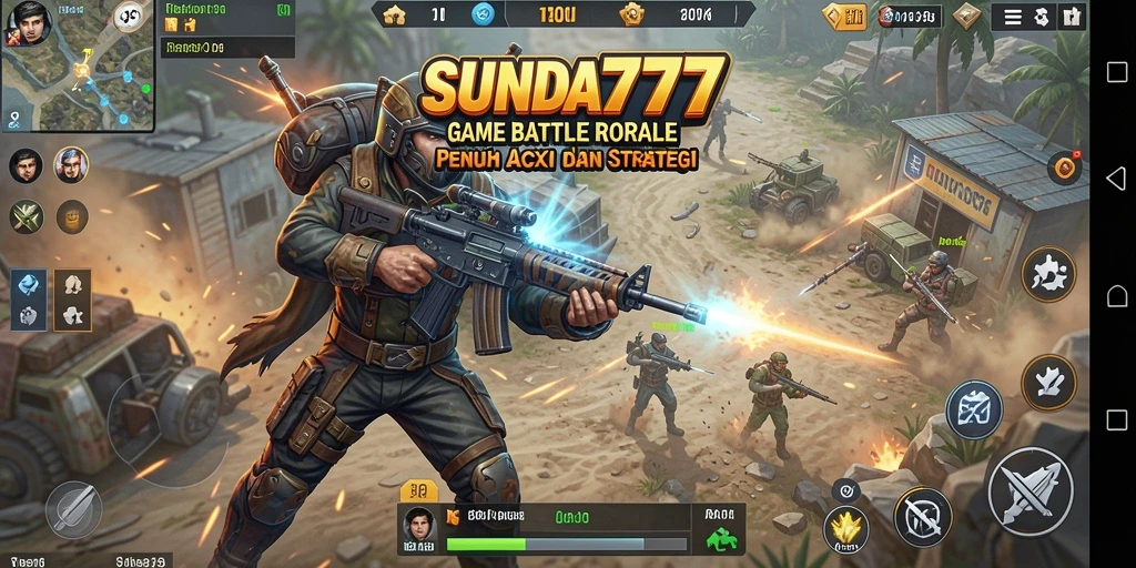 Tangkapan layar gameplay Battle Royale SUNDA777 yang mendebarkan.