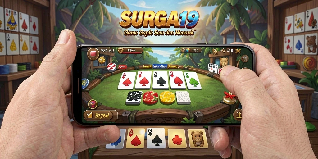 Tampilan gameplay Gaple yang menawan dan interaktif di SURGA19.