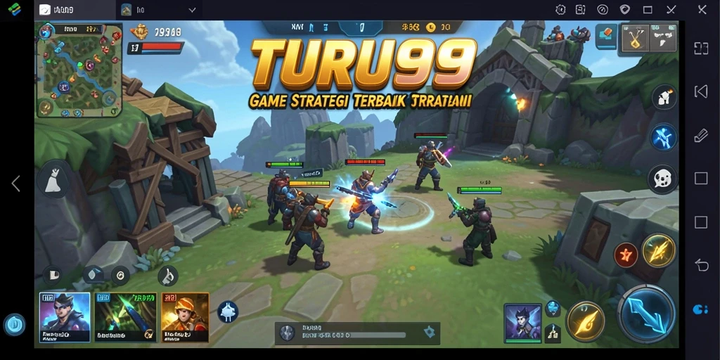 Tampilan gameplay TURU99 yang menegangkan dan strategis.