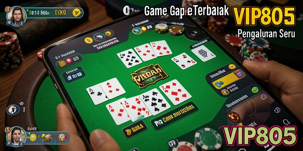 Screenshot gameplay Gaple yang menampilkan suasana kompetitif.